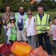 Group of litter pickers with their spoils