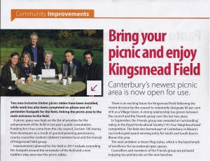 Image of article about picnic benches