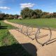 Hoop style bike racks