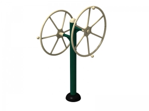 Big shoulder wheels - upright with two large wheels attached