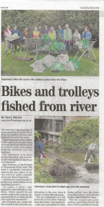 Gazette article on the results of the latest river clean